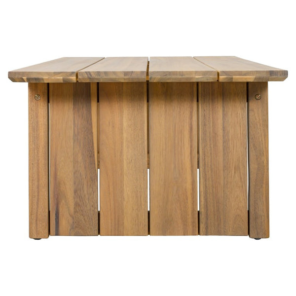 Safavieh Kento Low Profile Oak Finish Rectangular Coffee Table for Modern Living Rooms PAT7102B