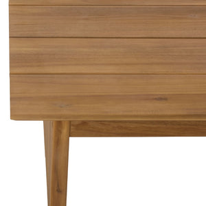 Safavieh Kento Low Profile Oak Finish Rectangular Coffee Table for Modern Living Rooms PAT7102B