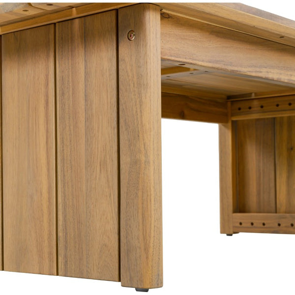 Safavieh Kento Low Profile Oak Finish Rectangular Coffee Table for Modern Living Rooms PAT7102B