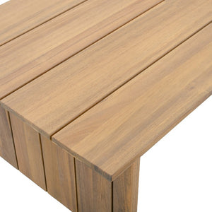 Safavieh Kento Low Profile Oak Finish Rectangular Coffee Table for Modern Living Rooms PAT7102B