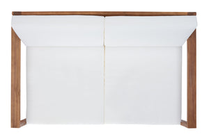Safavieh EMIKO Outdoor Bench - Modern Comfort for Your Porch or Patio with Plush Cushions and Stylish Design Natural / Beige PAT7302A
