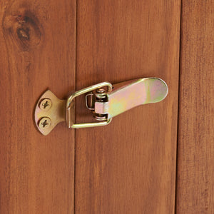 Safavieh Endelia Outdoor Living Set XII23 Natural Wood/Light Grey Cushion Galvanized Steel PAT7309E-2BX