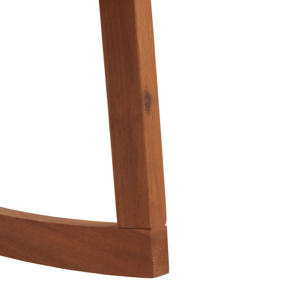 Safavieh VERNON Rocking Chair - Handcrafted Comfort with Durable Acacia Wood & Elegant Black Piping Design Natural / Navy PAT7315B