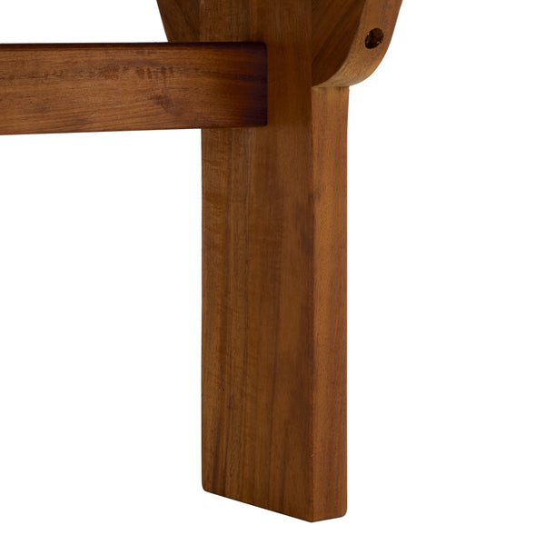 Safavieh Newport Lounge Chair - Stylish Black Stripe Design For Ultimate Comfort In Any Outdoor Space Natural ,Black Stripe Acacia ,Polyester,Foam Pat7316e