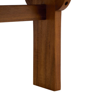 Safavieh Newport Lounge Chair - Stylish Black Stripe Design For Ultimate Comfort In Any Outdoor Space Natural ,Navy Striped Acacia ,Polyester,Foam Pat7316f