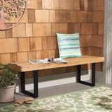 Safavieh Monti Bench Natural / Black PAT7321B