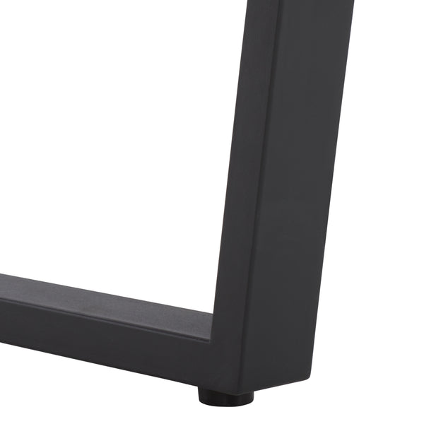 Safavieh Heather 72" Outdoor Bench - Elegant Acacia Wood And Steel For Stylish Garden And Patio Decor Natural ,Black Steel Pat7327b