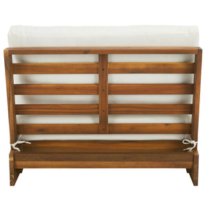 Safavieh Dune Lounge Chair Set - Stylish Acacia Wood Duo With Weather-resistant Cushions For Outdoor Comfort Natural ,Beige  Pat7328a-set2