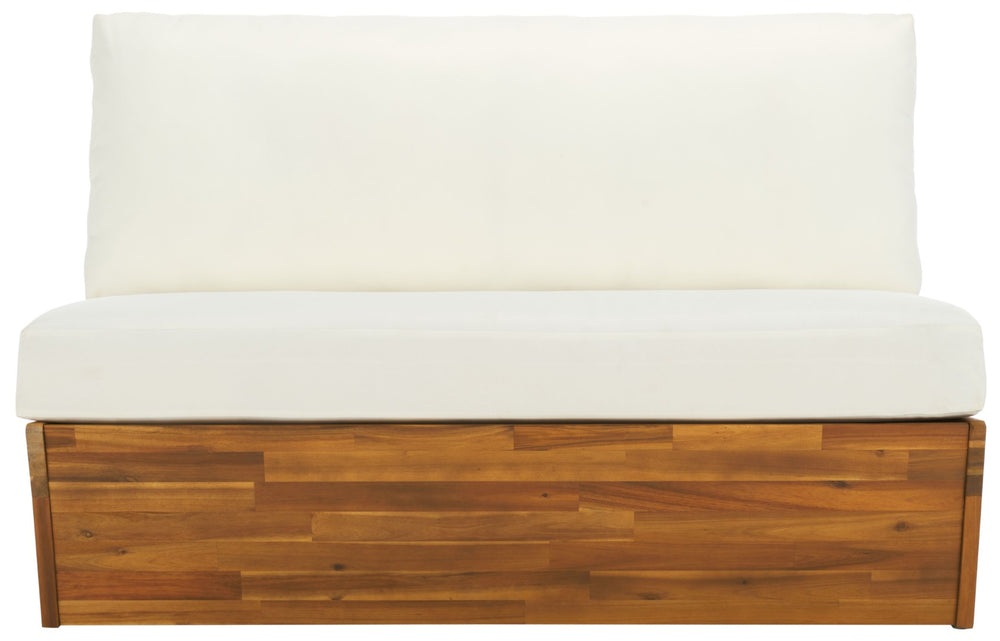 Safavieh LYNN Sofa - Contemporary Comfort for Indoor & Outdoor Spaces, Versatile Style for Cozy Living Areas Natural / Beige PAT7329A