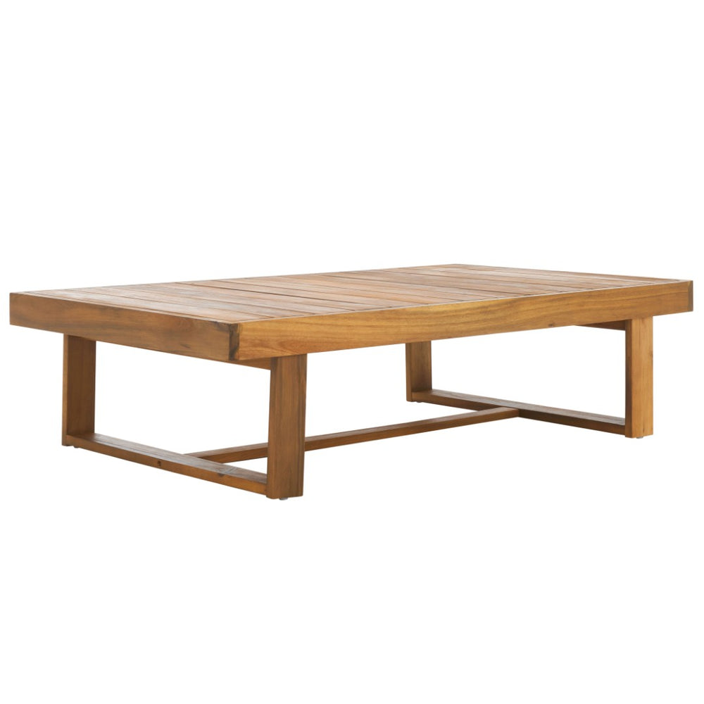 Safavieh DUNCAN Coffee Table - Handcrafted Natural Acacia for Outdoor Living, Rustic Charm & Durability PAT7331A