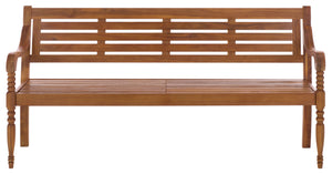 Kanger Bench In Solid Acacia Wood With Weather-Resistant Finish — Timeless Outdoor Seating, 70" DàI
