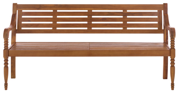 Kanger Bench In Solid Acacia Wood With Weather-Resistant Finish — Timeless Outdoor Seating, 70" DàI