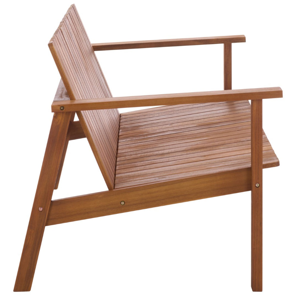 Safavieh FALLON Bench - Solid Acacia Wood in Natural Finish | Durable Outdoor Seating for Gardens & Patios PAT7334A