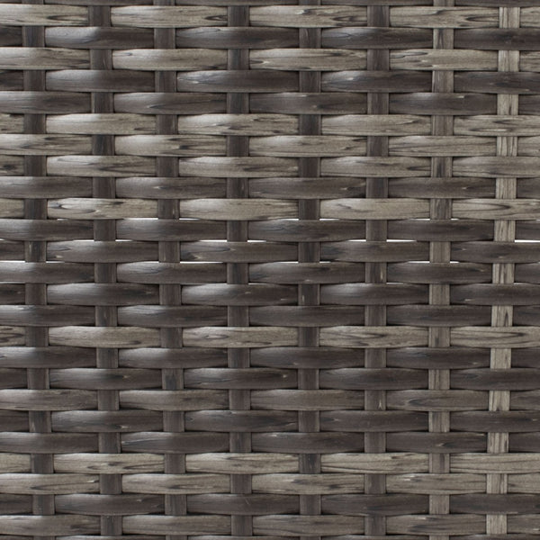 Safavieh CADEO Outdoor Daybed – Luxurious Wicker Frame with Plush Cushions for Relaxing Poolside Retreat Grey Brown / White PAT7500C