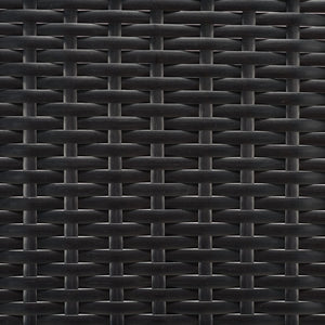 Safavieh CADEO Outdoor Daybed – Luxurious Wicker Frame with Plush Cushions for Relaxing Poolside Retreat Black / Light Grey PAT7500E