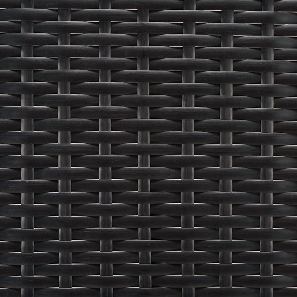 Safavieh CADEO Outdoor Daybed – Luxurious Wicker Frame with Plush Cushions for Relaxing Poolside Retreat Black / Light Grey PAT7500E