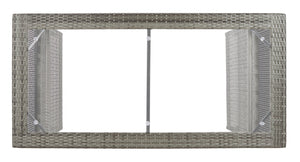 Safavieh HORUS 5PC Outdoor Dining Set with Plush Cushions for Stylish Gatherings and Weather-Resistant Comfort Grey / Grey pat7502B