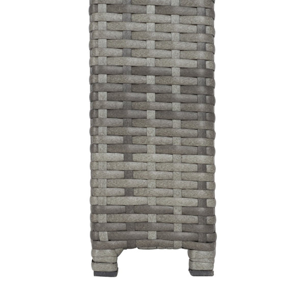 Safavieh HORUS 5PC Outdoor Dining Set with Plush Cushions for Stylish Gatherings and Weather-Resistant Comfort Grey / Grey pat7502B