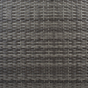 Safavieh HORUS 5PC Outdoor Dining Set with Plush Cushions for Stylish Gatherings and Weather-Resistant Comfort Grey Brown / White PAT7502C