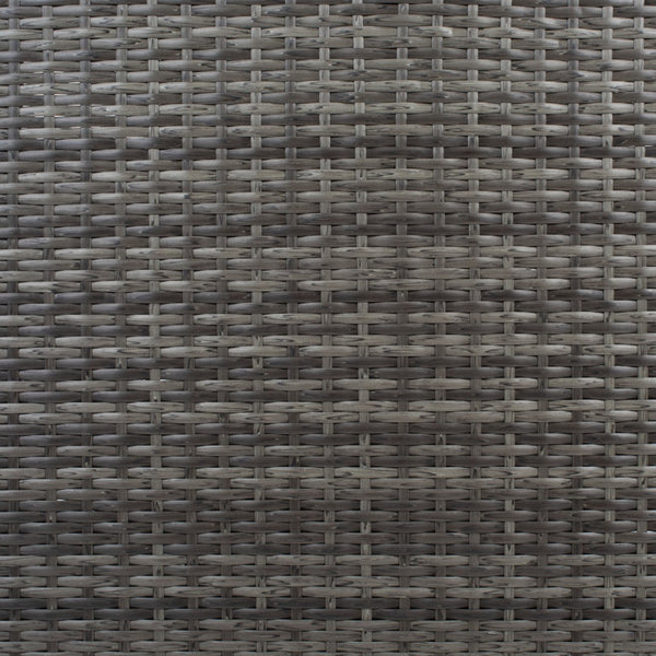 Safavieh HORUS 5PC Outdoor Dining Set with Plush Cushions for Stylish Gatherings and Weather-Resistant Comfort Grey Brown / White PAT7502C