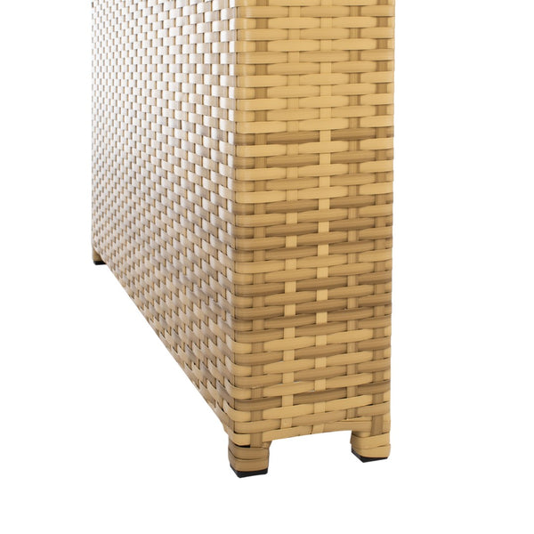 Safavieh HORUS 5PC Outdoor Dining Set with Plush Cushions for Stylish Gatherings and Weather-Resistant Comfort Natural / White PAT7502D