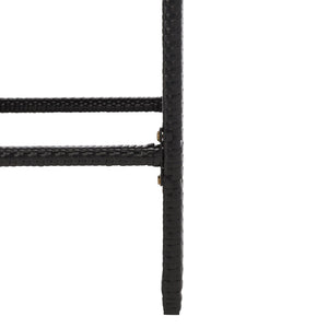 Safavieh HORUS 5PC Outdoor Dining Set with Plush Cushions for Stylish Gatherings and Weather-Resistant Comfort Black / Light Grey PAT7502E