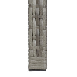 Safavieh ABOKA 4-Piece Outdoor Living Set for Stylish Patio Lounging, Durable Wicker Frame & Cushions Grey / Grey PAT7505B