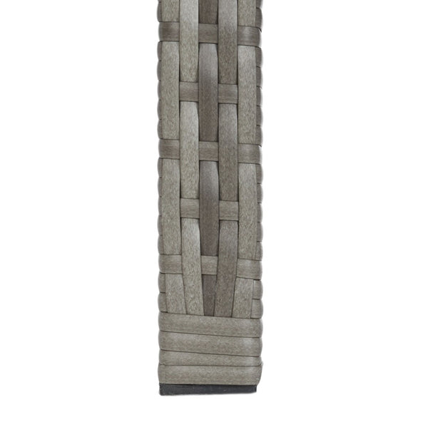 Safavieh ABOKA 4-Piece Outdoor Living Set for Stylish Patio Lounging, Durable Wicker Frame & Cushions Grey / Grey PAT7505B