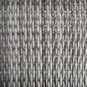 Safavieh BASSEY 4-Piece Outdoor Living Set - Tropical Resort Style with Durable Wicker Frames & Cushions Grey Brown / White PAT7507C