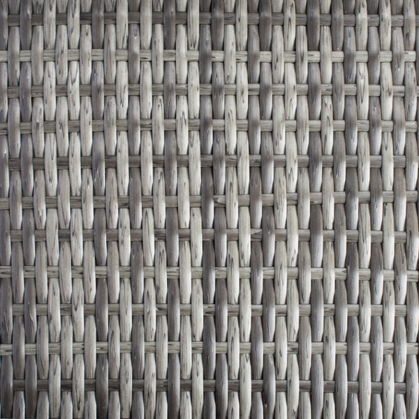 Safavieh BASSEY 4-Piece Outdoor Living Set - Tropical Resort Style with Durable Wicker Frames & Cushions Grey Brown / White PAT7507C