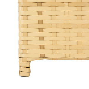 Safavieh SERAPIS Trash Bin - Elegant Outdoor Waste Solution for Stylish Patios, Porches, and Gatherings Natural PAT7511D