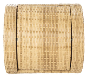 Safavieh SERAPIS Trash Bin - Elegant Outdoor Waste Solution for Stylish Patios, Porches, and Gatherings Natural PAT7511D