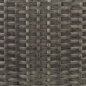 Safavieh MAZELI Outdoor Trash Bin - Stylish PE Wicker Rattan Design for Patios, Decks, and Pools Grey Brown / - PAT7512C
