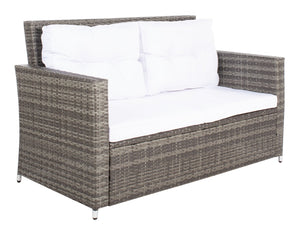 Safavieh Lorma 4Pc Living Set Grey Brown/White PAT7514C-2BX