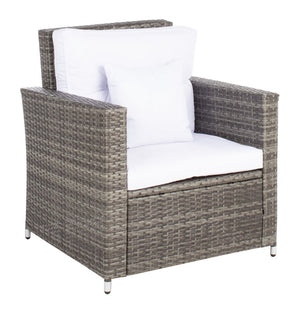 Safavieh Lorma 4Pc Living Set Grey Brown/White PAT7514C-2BX