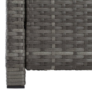 Safavieh VELLOR 4-Piece Outdoor Living Set with Plush Cushions and Glass-Topped Table for Cozy Gatherings Grey / Grey PAT7516B