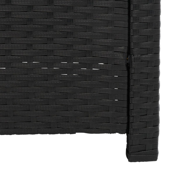 Safavieh VELLOR 4-Piece Outdoor Living Set with Plush Cushions and Glass-Topped Table for Cozy Gatherings Black / Light Grey PAT7516E