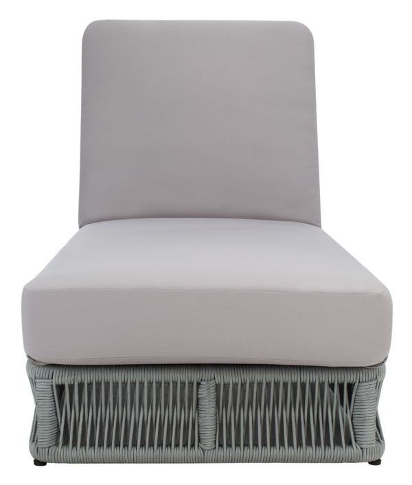 Safavieh GILLIAN Coastal Daybed with Woven Rope Accents for Relaxing Outdoor Lounging by the Pool or Patio Grey / Grey PAT7527C