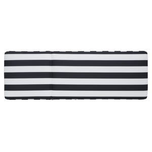 Safavieh Gillian Sunlounger – Coastal Style Outdoor Daybed With Woven Rope And Cushion For Relaxation Bliss Heather Tan ,Navy Striped Steel,Rope Pat7527f