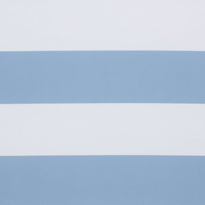 Safavieh Gillian Sunlounger – Coastal Style Outdoor Daybed With Woven Rope And Cushion For Relaxation Bliss Heather Tan ,Baby Blue Stripe Steel,Rope Pat7527u