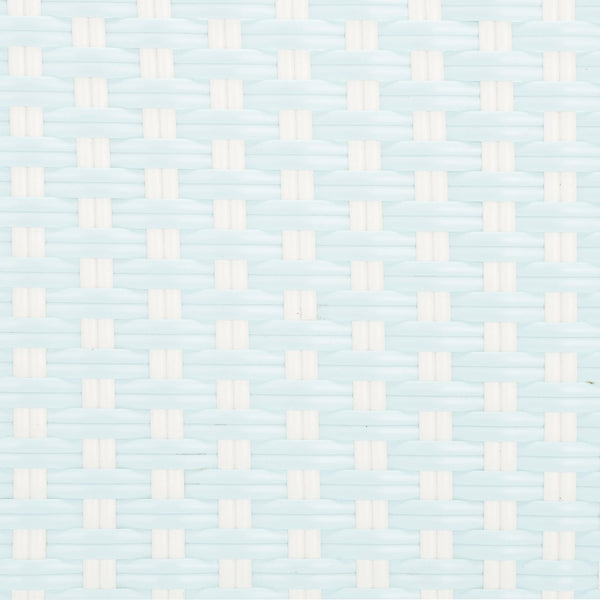 Safavieh CALIFORNIA Side Chair Set of Two - Classic French Bistro Style for All-Weather Outdoor Comfort Baby Blue / White PAT7530G-SET2