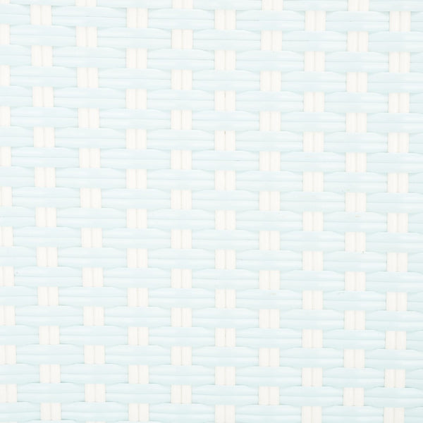 Safavieh CALIFORNIA Armchair - Coastal-Inspired Bistro Design for Elegant Outdoor Seating & Relaxation Baby Blue / White PAT7531G-SET2