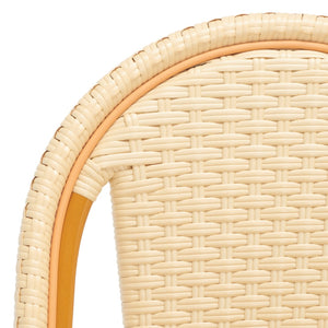 Safavieh CALIFORNIA Counter Stool - Stylish Outdoor Dining Chair with Ergonomic Design for All-Weather Use Natural PAT7532A