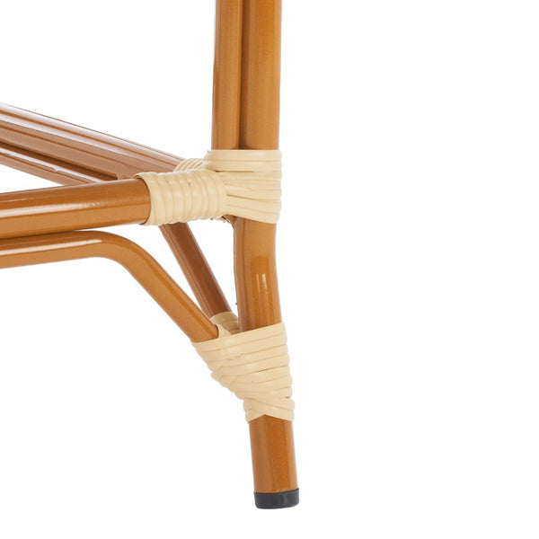 Safavieh CALIFORNIA Counter Stool - Stylish Outdoor Dining Chair with Ergonomic Design for All-Weather Use Natural PAT7532A