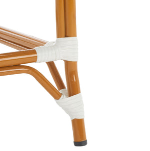 Safavieh CALIFORNIA Counter Stool - Stylish Outdoor Dining Chair with Ergonomic Design for All-Weather Use White PAT7532C