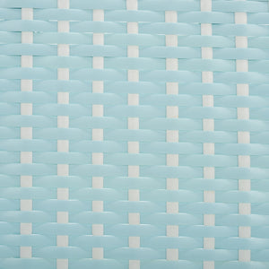 Safavieh California Counter Stool - Stylish French Bistro Design For Elegant Outdoor Dining Spaces Baby Blue ,White Metal,Wicker Pat7532g