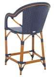 Safavieh California Counter Stool With Arm Navy PAT7533B