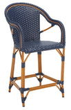 Safavieh California Counter Stool With Arm Navy PAT7533B