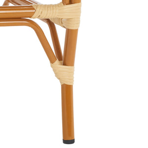 Safavieh CALIFORNIA Bar Stool - Stylish, Weather-Resistant Seating for Outdoor Dining and Relaxed Gatherings Natural PAT7534A