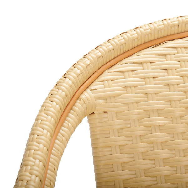 Safavieh CALIFORNIA Bar Stool - Elegant Outdoor Seating with Weather-Resistant Faux Wicker & Aluminum Frame Natural PAT7535A
